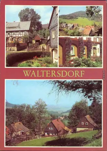 Waltersdorf Großschönau (Sachsen) Umgebindehäuser, Lausche,   1981