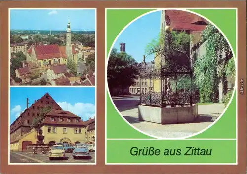 Ansichtskarte Zittau 3 Bild Karte 1981