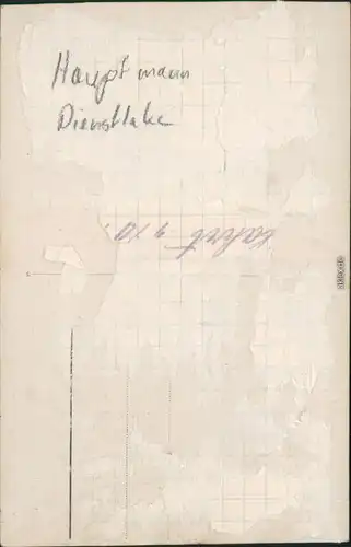 Ansichtskarte  Soldatenportrait - Hauptmann Dienstlaken 1918 Privatfoto