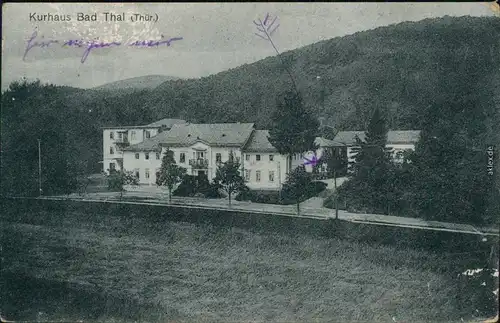 Ansichtskarte Bad Thal-Ruhla Kurhaus 1918