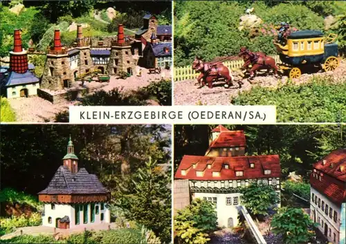 Ansichtskarte Oederan Miniaturpark Klein-Erzgebirge 1975