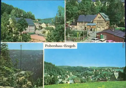 Pobershau Marienberg im Erzgebirge Oberschule, Rat der Gemeinde, Huthaus  1976