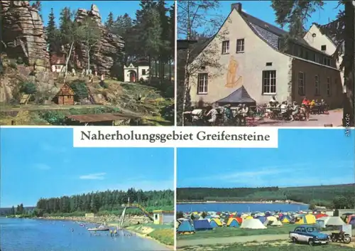 Ehrenfriedersdorf Naherholungsgebiet Greifensteine  Zeltplatz 1976