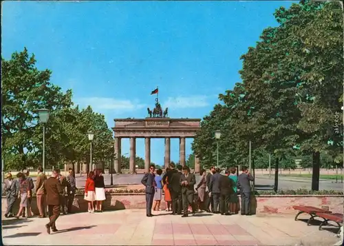 Ansichtskarte Mitte-Berlin Brandenburger Tor 1969