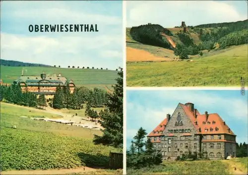 Oberwiesenthal Erholungsheim Aktivist der IG Wismut, Spungschanzen,  1968