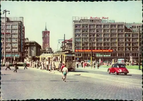 Ansichtskarte Mitte-Berlin Alexanderplatz 1957