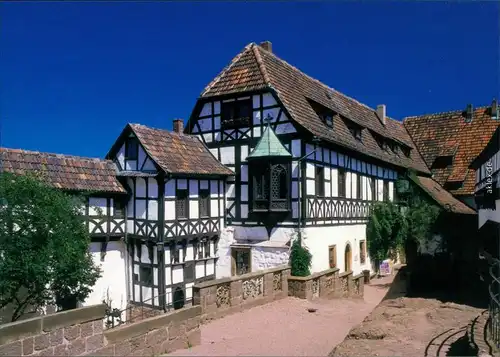 Ansichtskarte Eisenach Wartburg - Innenhof 1995