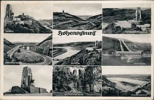 Syburg-Dortmund Hohensyburg, Hohensyburgdenkmal, Stausee, Kraftwerk 1965