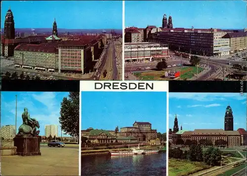 Altstadt-Dresden Wilsdruffer Straße/Ernst-Thälmann-Straße, Neues Rathaus 1970