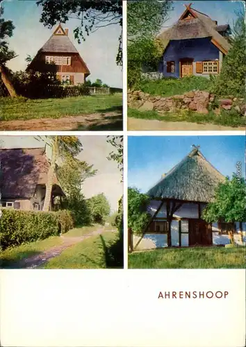 Ansichtskarte Ahrenshoop Fischerhäuser - Rohrdach-Katen 1969