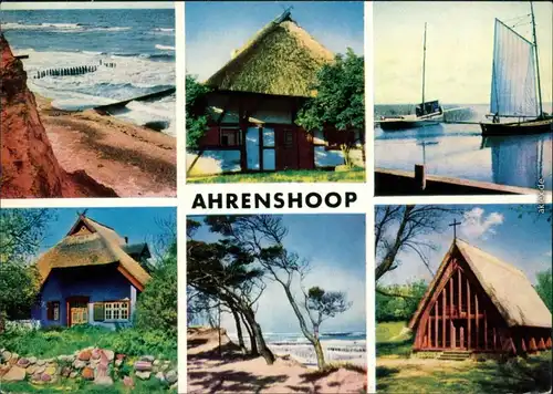 Ahrenshoop Hohes Ufer, Dornenhaus, Hafen, Kirche, Kunstkater 1970