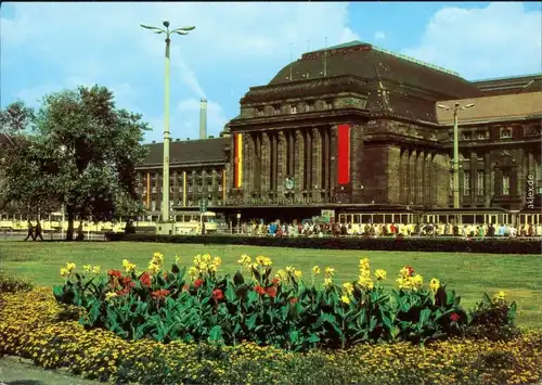 Ansichtskarte Leipzig Hauptbahnhof 1977