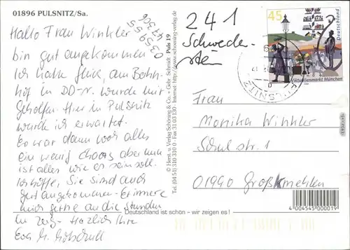 Ansichtskarte Pulsnitz Kuranlage 1995