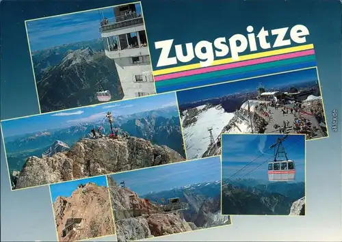 Grainau Zugspitze - Wettersteingebirge mit Seilbahn, Gipfelkreuz und Baude 1998