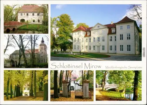 Ansichtskarte Mirow Schlossinsel - verschiedene Perspektiven 2010