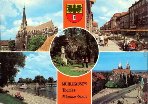 Mühlhausen (Thüringen) Marienkirche, Thomas-Müntzer-Denkmal,  1982