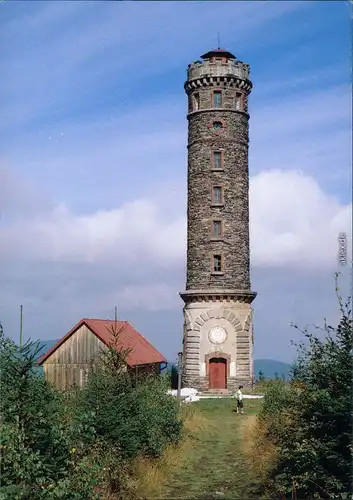 Ansichtskarte Freiwaldau Jeseník Aussichtsturm auf der Goldkuppe 1987