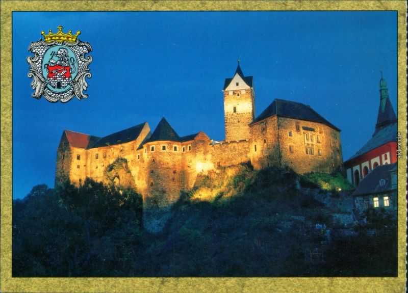 Elbogen (Eger) Loket Hrad Loket Burg Elbogen bei Nach mit Beleuchtung