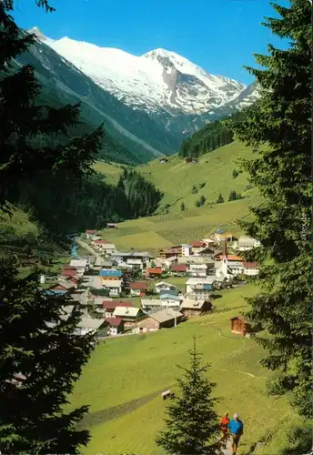 Lanersbach-Tux (Tirol) Panorama-Ansicht gegen Olperer (3480 m) 1974