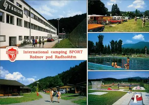 Ansichtskarte Rosenau Rožnov pod Radhoštěm International camping Sport 1980