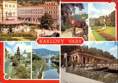 Karlsbad Karlovy Vary Hotel, Parkanlage, Kolonnaden, Denkmal 1975