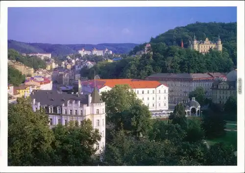 Ansichtskarte Karlsbad Karlovy Vary Panorama-Ansicht 1996