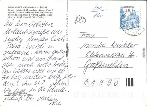 Ansichtskarte Suchý/Suchy Erholungszentrum/Badesee 1996