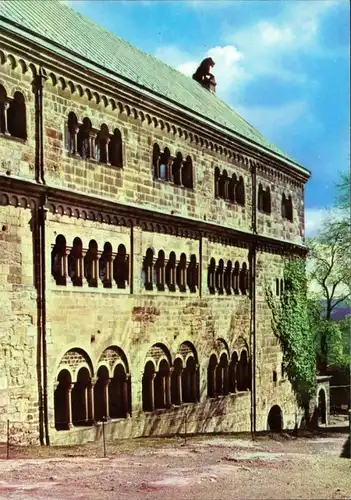 Ansichtskarte Eisenach Wartburg - Westfassade des Palas 1977