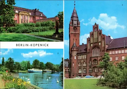 Köpenick-Berlin Kunstgewerbliches Museum, Hotelschiff, Rathaus 1976