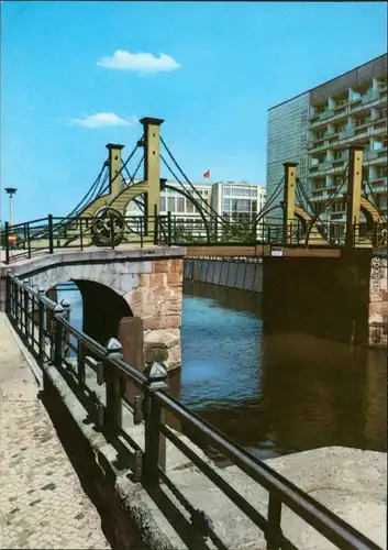 Ansichtskarte Mitte-Berlin Berlin Jungfernbrücke 1974