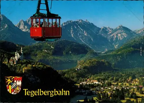 Ansichtskarte Schwangau Tegelbergbahn 1985