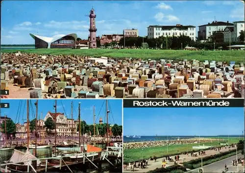 Rostock Strand, Gaststätte, Teepott, Leuchtturm, Alter Strom, Café 1970
