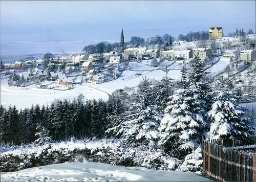 Ansichtskarte Schöneck (Vogtland) Panorama-Ansicht im Winter 1995
