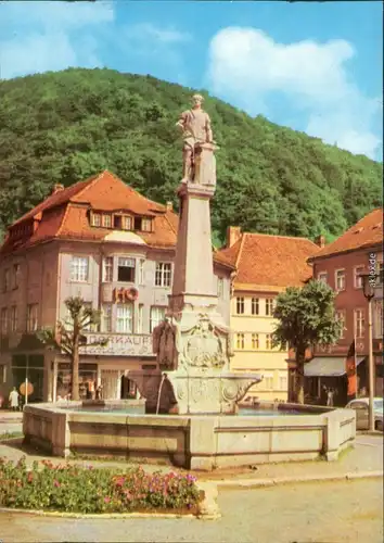 Ansichtskarte Suhl Waffenschmiede-Denkmal (Brunnen) 1971