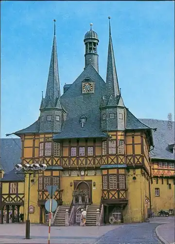 Ansichtskarte Wernigerode Rathaus 1969
