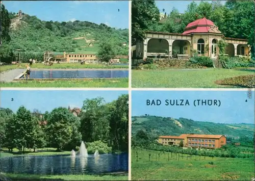 Bad Sulza Soleschwimmbad, Trinkhalle, Kurpark, Neues Badehaus 1968