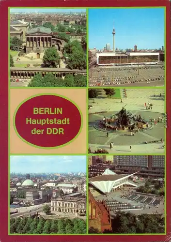 Berlin Nationalgalerie, Palast der Republik, Neptunbrunnen Begasbrunnen  1982