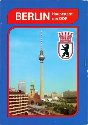 Ansichtskarte Mitte-Berlin Stadtzentrum 1981