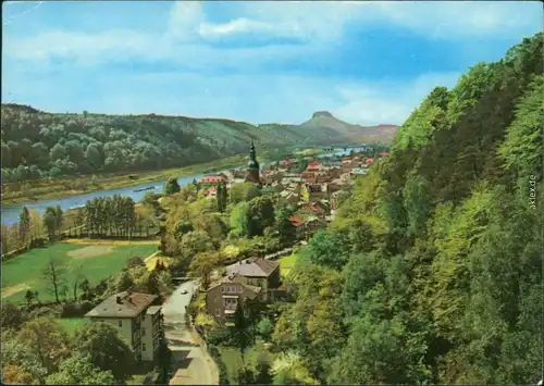 Ansichtskarte Bad Schandau Panorama-Ansicht 1976