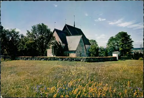 Ansichtskarte Sundswald Sundsvall Alnö gamla kyrka im Frühling 1978