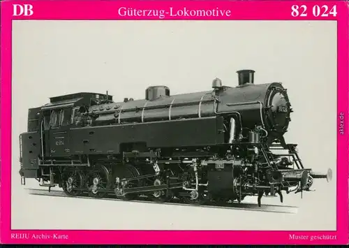 Ansichtskarte  DR Güterzug-Lokomotive 82 024 1950/1995