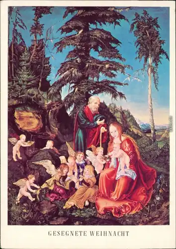 Ansichtskarte  Glückwunsch/Grußkarten: Weihnachten - Zeichnung 1969
