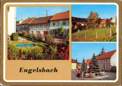 Ansichtskarte Engelsbach Hauptstraße, Teilansicht, Dorfstraße 1982