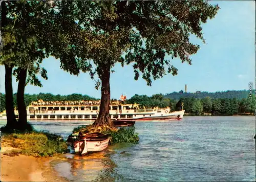 Ansichtskarte Grünau-Berlin Fähre vom Uferbereich aus gesehen 1966