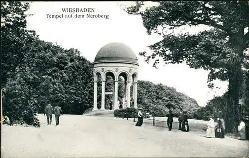 Ansichtskarte Wiesbaden Tempel - Neroberg 1913