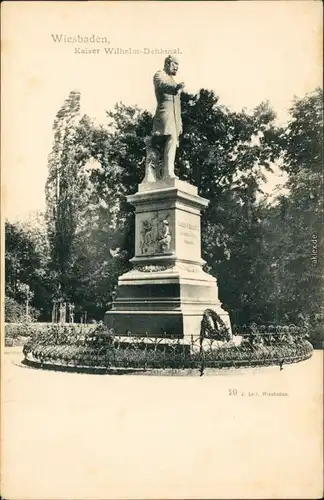 Ansichtskarte Wiesbaden Kaiser Wilhelm-Denkmal 1917