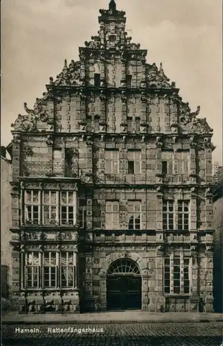 Ansichtskarte Hameln Rattenfängerhaus 1927