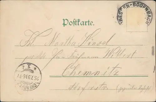 Ansichtskarte Sächsische Schweiz Großer Wasserfall 1899