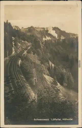 _Baden-Württemberg   Schwarzwald (Mittelgebirge) - Löffeltal - Höllental 1924