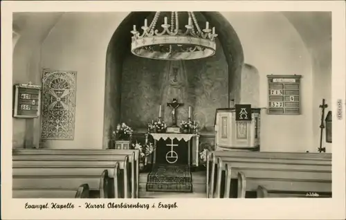 Ansichtskarte Oberbärenburg-Altenberg (Erzgebirge) Kapelle 1955